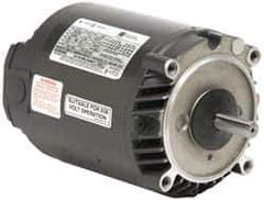 US Motors - 1/2 hp, ODP Enclosure, No Thermal Protection, 1,725 RPM, 208-230/460 Volt, 60 Hz, Polyphase Motor - Size 56C Frame, C-Face Mount, 1 Speed, Ball Bearings, 1.98-1.9/.98 Full Load Amps, B Class Insulation - Best Tool & Supply