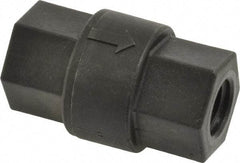 Specialty Mfr - 1/4" Polypropylene Check Valve - Inline, FNPT x FNPT, 125 WOG - Best Tool & Supply