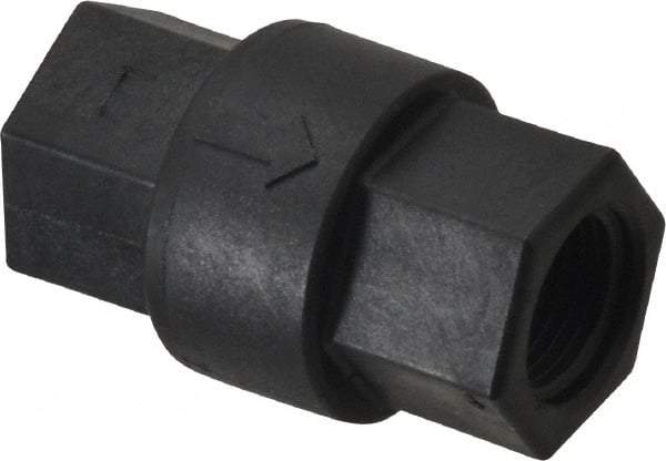 Specialty Mfr - 3/8" Polypropylene Check Valve - Inline, FNPT x FNPT, 125 WOG - Best Tool & Supply