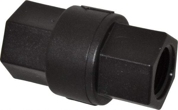 Specialty Mfr - 1/2" Polypropylene Check Valve - Inline, FNPT x FNPT, 125 WOG - Best Tool & Supply