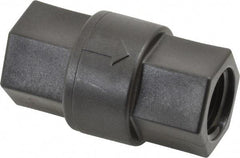 Specialty Mfr - 1/2" Polypropylene Check Valve - Inline, FNPT x FNPT, 125 WOG - Best Tool & Supply