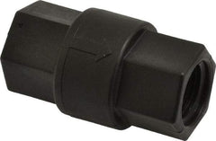 Specialty Mfr - 1/2" Polypropylene Check Valve - Inline, FNPT x FNPT, 125 WOG - Best Tool & Supply