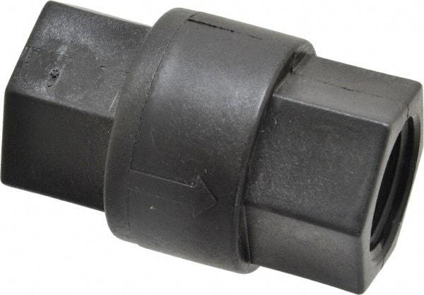 Specialty Mfr - 3/4" Polypropylene Check Valve - Inline, FNPT x FNPT, 125 WOG - Best Tool & Supply