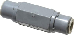 Specialty Mfr - 3/8" PVC Check Valve - Inline, Push To Connect x Push To Connect, 125 WOG - Best Tool & Supply