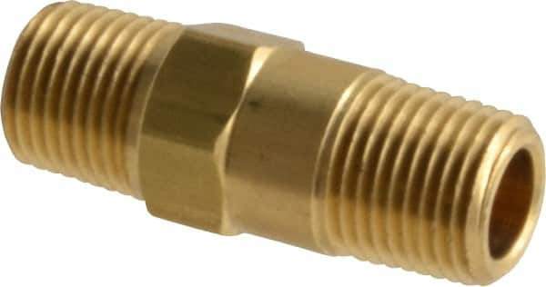 Specialty Mfr - 1/8" Brass Check Valve - Inline, MNPT x MNPT, 500 WOG - Best Tool & Supply