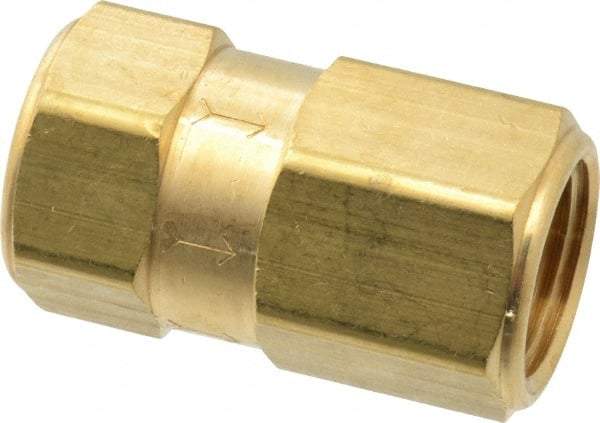 Specialty Mfr - 1/2" Brass Check Valve - Inline, FNPT x FNPT, 1,200 WOG - Best Tool & Supply