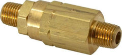 Specialty Mfr - 1/4" Brass Check Valve - Inline, MNPT x MNPT, 3,000 WOG - Best Tool & Supply