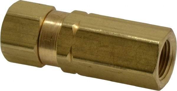 Specialty Mfr - 3/8" Brass Check Valve - Inline, FNPT x FNPT, 3,000 WOG - Best Tool & Supply