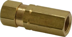 Specialty Mfr - 3/8" Brass Check Valve - Inline, FNPT x FNPT, 3,000 WOG - Best Tool & Supply