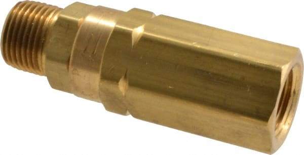 Specialty Mfr - 3/8" Brass Check Valve - Inline, FNPT x MNPT, 3,000 WOG - Best Tool & Supply