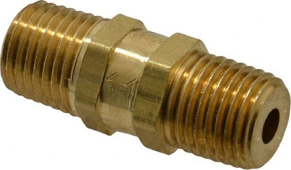 Specialty Mfr - 1/4" Brass Check Valve - Inline, MNPT x MNPT, 2,500 WOG - Best Tool & Supply