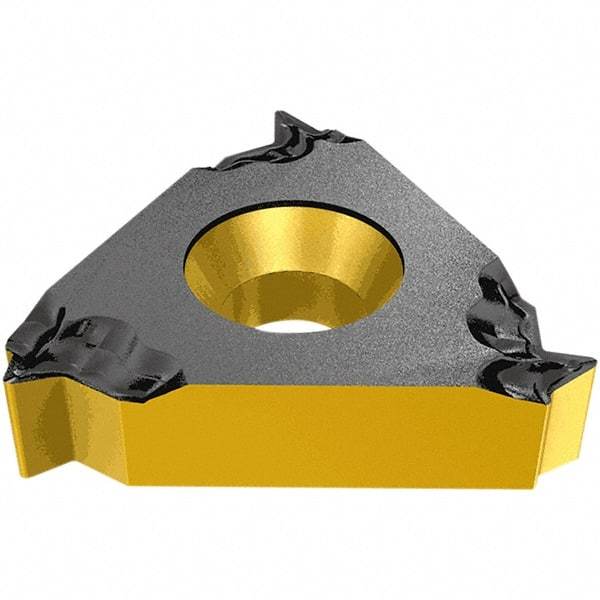 Iscar - 16EL External Left Hand ISO Laydown Threading Insert - Grade IC908, TiAlN Coated Carbide, 9.53mm Inscribed Circle - Best Tool & Supply