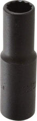 Proto - 3/8", 3/8" Drive, Deep Hand Socket - 12 Points, 2-1/8" OAL, Alloy Steel, Black Finish - Best Tool & Supply