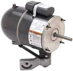 US Motors - 1/4 hp, TEAO Enclosure, Auto Thermal Protection, 1,100 RPM, 115 Volt, 60 Hz, Single Phase Permanent Split Capacitor (PSC) Motor - Size 48Y Frame, Yoke Mount, 2 Speed, Ball Bearings, 2.5 Full Load Amps, B Class Insulation, CCW Lead End - Best Tool & Supply