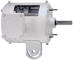 US Motors - 1/3 hp, TEAO Enclosure, Auto Thermal Protection, 1,700 RPM, 115/230 Volt, 60 Hz, Single Phase Permanent Split Capacitor (PSC) Motor - Size 56YZ Frame, Yoke Mount, 1 Speed, Ball Bearings, 4.4/2.2 Full Load Amps, F Class Insulation, Reversible - Best Tool & Supply