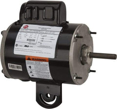 US Motors - 1/4 hp, TEAO Enclosure, Auto Thermal Protection, 1,075 RPM, 115 Volt, 60 Hz, Single Phase Permanent Split Capacitor (PSC) Motor - Size 48YZ Frame, Yoke Mount, 2 Speed, Ball Bearings, 4.2 Full Load Amps, B Class Insulation, Reversible - Best Tool & Supply