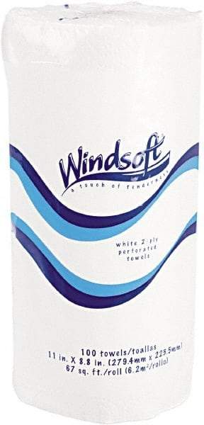 Windsoft - Perforated Roll of 2 Ply White Paper Towels - 15-1/2" Wide - Best Tool & Supply