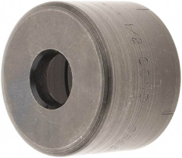 Greenlee - 1/2" Conduit Round Die - 22.5mm Hole Length x 7/8" Hole Diam - Best Tool & Supply