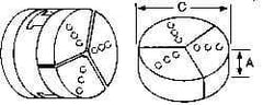 Abbott Workholding Products - 6" & Up Chuck Capacity, Northfield Attachment, Round Soft Lathe Chuck Jaw - 3 Jaws, Aluminum, 5.92" Wide x 4" High - Best Tool & Supply