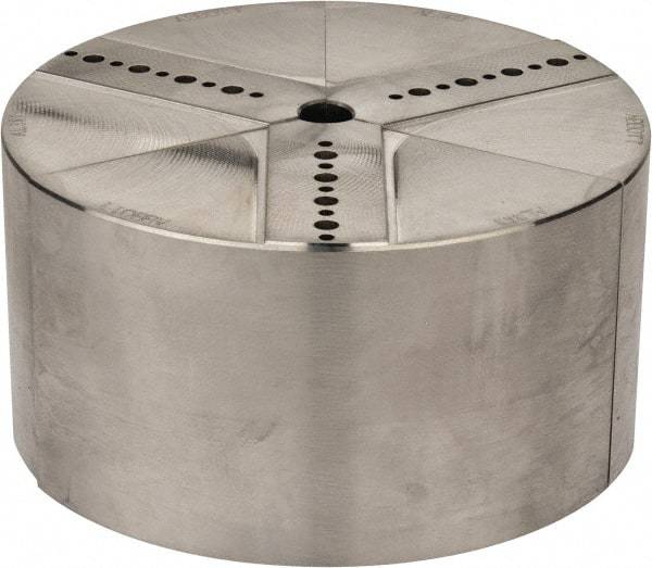 Abbott Workholding Products - 6" & Up Chuck Capacity, Northfield Attachment, Round Soft Lathe Chuck Jaw - 3 Jaws, Aluminum, 5.92" Wide x 3" High - Best Tool & Supply