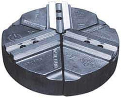 Abbott Workholding Products - 15" & Up Chuck Capacity, 1.5mm x 60° Serrated Attachment, Round Soft Lathe Chuck Jaw - 3 Jaws, Cast Aluminum, 1.6929" Btw Mount Hole Ctrs, 24" Wide x 4" High, 0.8661" Groove, 0.7874" & 20mm Fastener - Best Tool & Supply