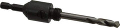 Starrett - 9/16 to 1-3/16" Tool Diam Compatibility, Straight Shank, Stainless Steel Integral Pilot Drill, Hole Cutting Tool Arbor - 1/4" Min Chuck, Hex Shank Cross Section, Threaded Shank Attachment, For SH, DH, CT & D Hole Saws - Best Tool & Supply