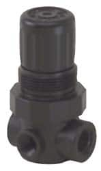 Norgren - 1/4 NPT, 150 Max Supply Pressure, Plastic Miniature Regulator, Pressure Gauge Not Included - Best Tool & Supply