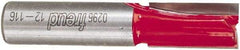 Freud - 1/2" Diam, 1/2" Shank Diam, 1" Length of Cut, 2 Flute Double Edge Straight Router Bit - 2-5/8" Overall Length, Carbide Tipped - Best Tool & Supply