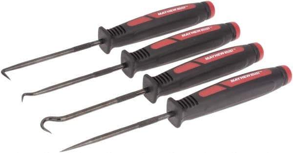 Mayhew - 4 Piece Hook & Probe Set - Steel - Best Tool & Supply