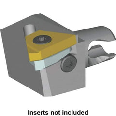 Kennametal - Insert Style LT 16ER, 20mm Head Length, Right Hand Cut, External Modular Threading Cutting Unit Head - System Size KM12, 8mm Center to Cutting Edge, Series LT Threading - Best Tool & Supply