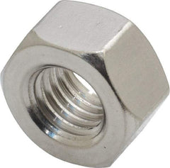 Value Collection - 5/8-11 UNC Stainless Steel Right Hand Heavy Hex Nut - 1-1/16" Across Flats, 39/64" High, Uncoated - Best Tool & Supply