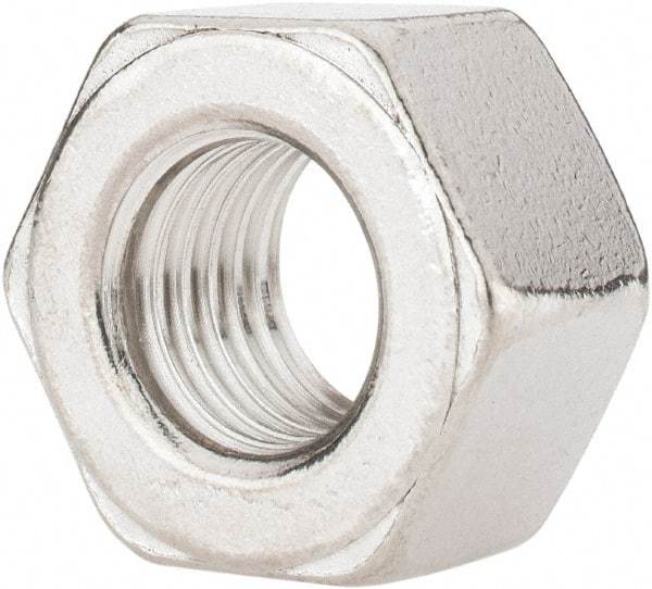 Value Collection - 3/4-10 UNC Stainless Steel Right Hand Heavy Hex Nut - 1-1/4" Across Flats, 47/64" High, Uncoated - Best Tool & Supply