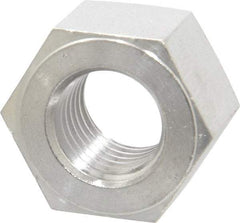 Value Collection - 1-8 UNC Stainless Steel Right Hand Heavy Hex Nut - 1-5/8" Across Flats, 63/64" High, Uncoated - Best Tool & Supply