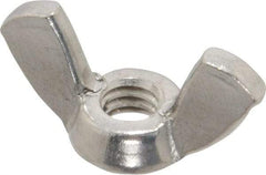 Value Collection - 1/4-20 UNC, Stainless Steel Standard Wing Nut - Grade 316, 1.1" Wing Span, 0.57" Wing Span - Best Tool & Supply