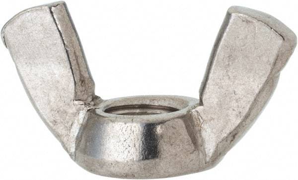 Value Collection - 1/2-13 UNC, Stainless Steel Standard Wing Nut - Grade 316, 1.94" Wing Span, 1" Wing Span - Best Tool & Supply