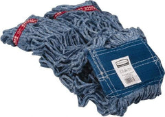 Rubbermaid - 5" Blue Head Band, X-Large Blended Fiber Loop End Mop Head - 4 Ply, Use for General Purpose - Best Tool & Supply