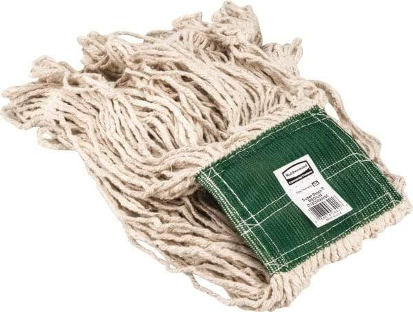 Rubbermaid - 5" Green Head Band, Medium Cotton Loop End Mop Head - 4 Ply, Use for General Purpose - Best Tool & Supply