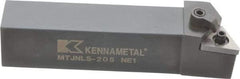 Kennametal - MTJN, Left Hand Cut, 3° Lead Angle, 1-1/4" Shank Height x 1-1/4" Shank Width, Negative Rake Indexable Turning Toolholder - 6" OAL, TN..54. Insert Compatibility, Series Kenloc - Best Tool & Supply