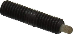 Gibraltar - 10-32, 3/4" Thread Length, 1/8" Plunger Projection, Steel Threaded Spring Plunger - 0.09 - 0.092" Max Plunger Diam, 3/4" Plunger Length, 1.3 Lb Init End Force, 2.7 Lb Final End Force - Best Tool & Supply