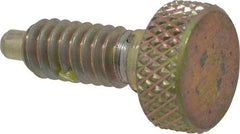 Gibraltar - 1/4-20, 1/2" Thread Length, 0.123" Max Plunger Diam, 1 Lb Init to 4 Lb Final End Force, Knob Handle Plunger - Knurled Knob, 0.79" Body Length, 1/2" Length Under Head/Shoulder, 1/8" Plunger Projection - Best Tool & Supply