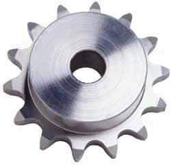 U.S. Tsubaki - 16 Teeth, 3/8" Chain Pitch, Chain Size 35, Plain Bore Sprocket - 1/2" Bore Diam, 1.922" Pitch Diam, 2.11" Outside Diam - Best Tool & Supply