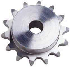 U.S. Tsubaki - 17 Teeth, 5/8" Chain Pitch, Chain Size 50, Plain Bore Sprocket - 5/8" Bore Diam, 3.401" Pitch Diam, 3.72" Outside Diam - Best Tool & Supply