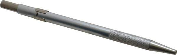 Made in USA - 5-1/2" OAL Retractable Pocket Scriber - Aluminum with Hardened Steel Point - Best Tool & Supply