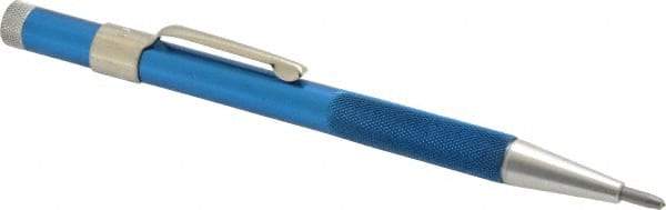 Made in USA - 5-1/2" OAL Nonretractable Pocket Scriber - Aluminum with Diamond Point - Best Tool & Supply