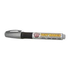 Super Met-Al - Metallic Silver Paint Marker - Fiber Tip, Oil Based - Best Tool & Supply