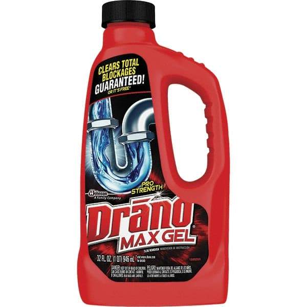 Drano - 32 oz Gel Drain Cleaner - Unscented, Bottle - Best Tool & Supply