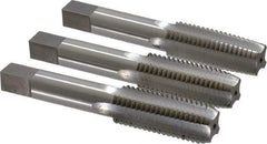 Interstate - 11/16-11 UNS, 4 Flute, Bottoming, Plug & Taper, Bright Finish, High Speed Steel Tap Set - Right Hand Cut, 4-1/32" OAL, 1-13/16" Thread Length - Best Tool & Supply