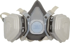 3M - Size L, P95 NIOSH Filter Rating, Thermoplastic Elastomer, Half Mask Facepiece Respirator Assembly - Exact Industrial Supply