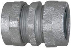 Cooper Crouse-Hinds - 1-1/4" Trade, Malleable Iron Compression Rigid/Intermediate (IMC) Conduit Coupling - Noninsulated - Best Tool & Supply