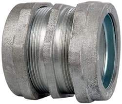 Cooper Crouse-Hinds - 2" Trade, Malleable Iron Compression Rigid/Intermediate (IMC) Conduit Coupling - Noninsulated - Best Tool & Supply